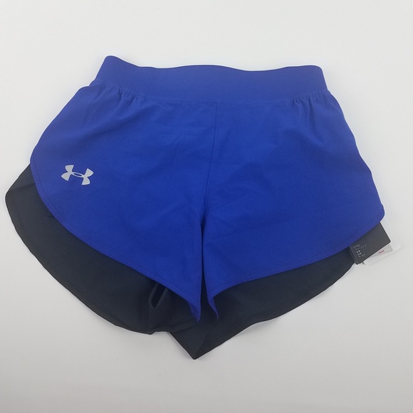 under armour split running shorts
